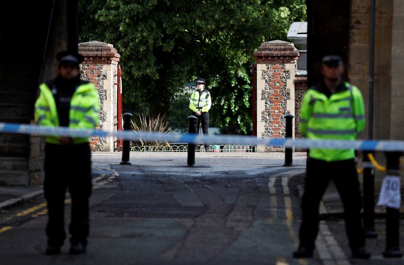 © Reuters. 英南部の公園で男が刃物で襲撃、3人死亡　警察は「テロ」と認定