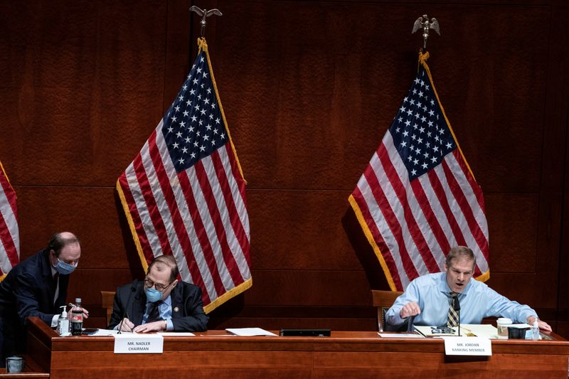 © Reuters. FILE PHOTO: House Judiciary Committee markup of the Justice in Policing Act