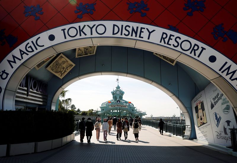 &copy; Reuters. 東京ディズニーリゾートの7月1日再開が決定、入園者数を制限