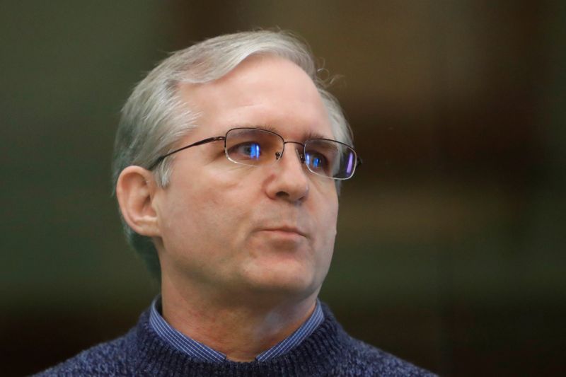 &copy; Reuters. Verdict hearing of former U.S. Marine Paul Whelan, who was detained and accused of espionage, in Moscow