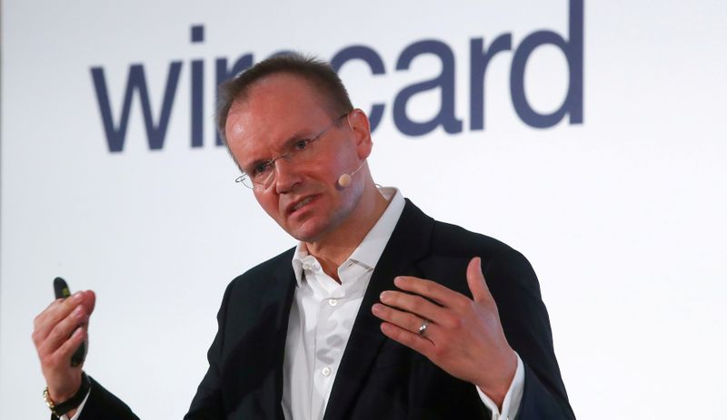 &copy; Reuters. Markus Braun, Ceo di Wirecard, durante la conferenza stampa annuale della società tedesca di tecnologie e servizi finanziari ad Aschheim