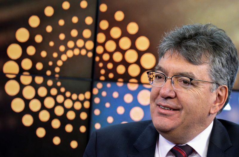&copy; Reuters. Colombia&apos;s Finance Minister Mauricio Cardenas speaks during an interview with Reuters in New York