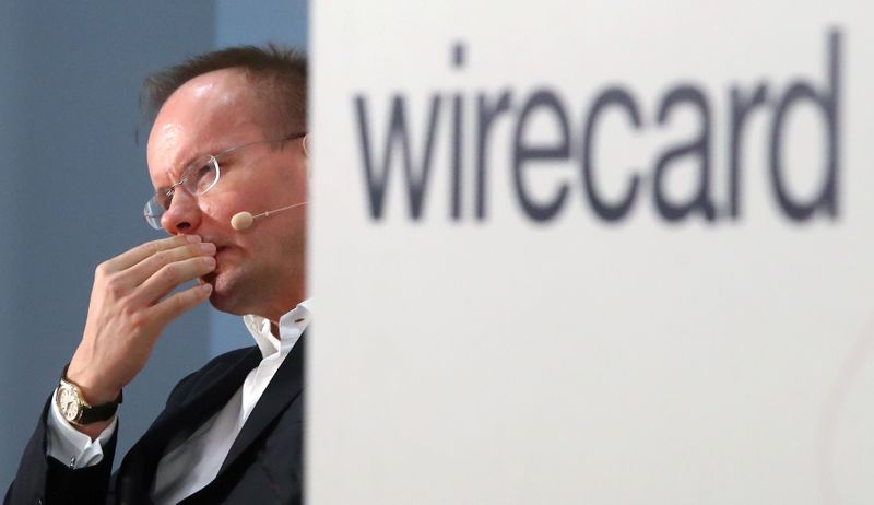 © Reuters. FILE PHOTO: Braun of Wirecard AG attends the company's annual news conference in Aschheim