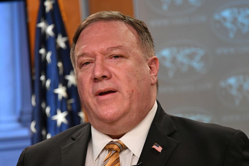 &copy; Reuters. Secretário de Estado norte-americano, Mike Pompeo