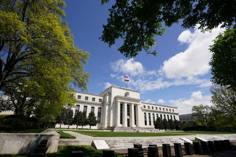 &copy; Reuters. FILE PHOTO: The Federal Reserve on Mayday in Washington