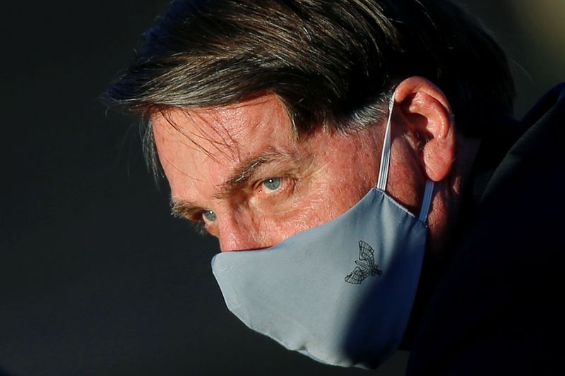 &copy; Reuters. Brazil&apos;s President Jair Bolsonaro attends the inauguration ceremony of the Main Space Operations Center of the Geostationary Defense and Strategic Communications Satellite in Brasilia