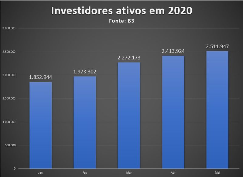 © Reuters. Investidores ativos na bolsa brasileira em 2020
