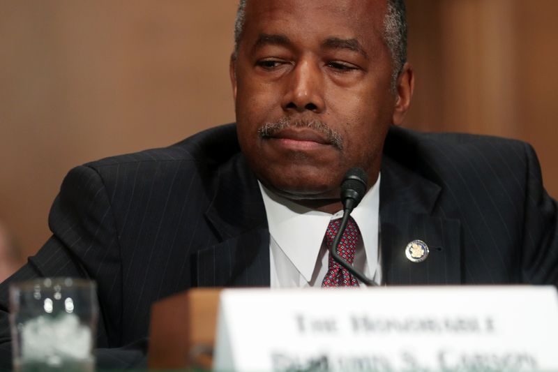 &copy; Reuters. U.S. HUD Secretary Carson appears before Senate Banking hearing on Capitol Hill in Washington