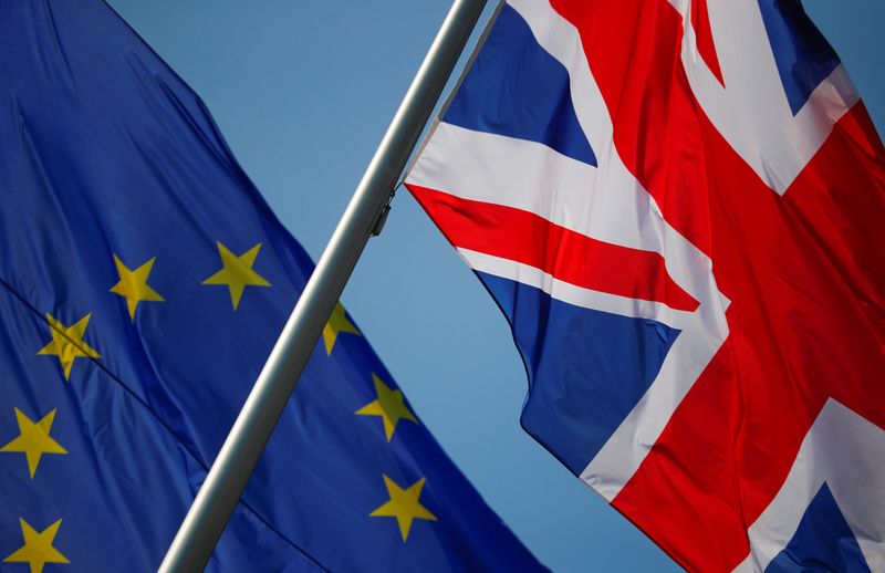 &copy; Reuters. British PM May meets German Chancellor Merkel to discuss Brexit in Berlin