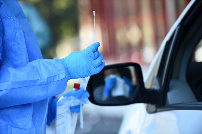 © Reuters. FILE PHOTO: Spread of the coronavirus disease (COVID-19) in Collegno