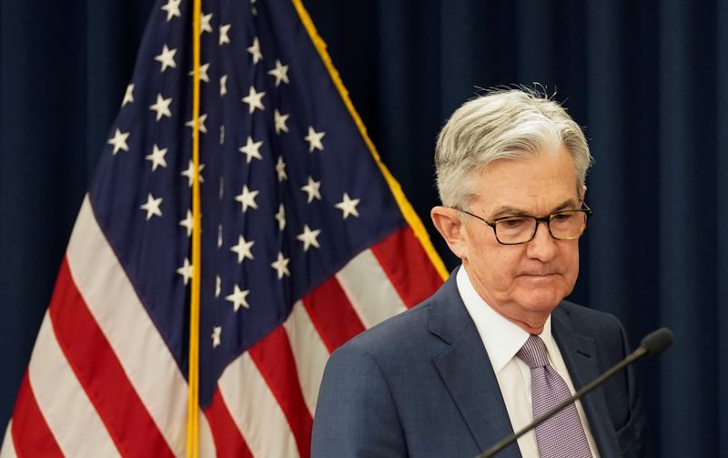 &copy; Reuters. FILE PHOTO: U.S. Federal Reserve Chairman Jerome Powell  speaks in Washington