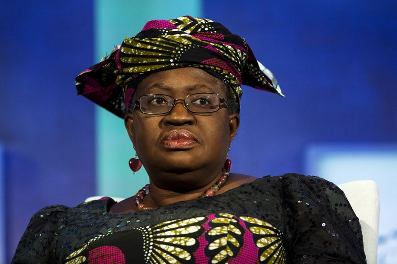 © Reuters. مرشحة نيجيريا لرئاسة منظمة التجارة العالمية تقول إنها تلمس 