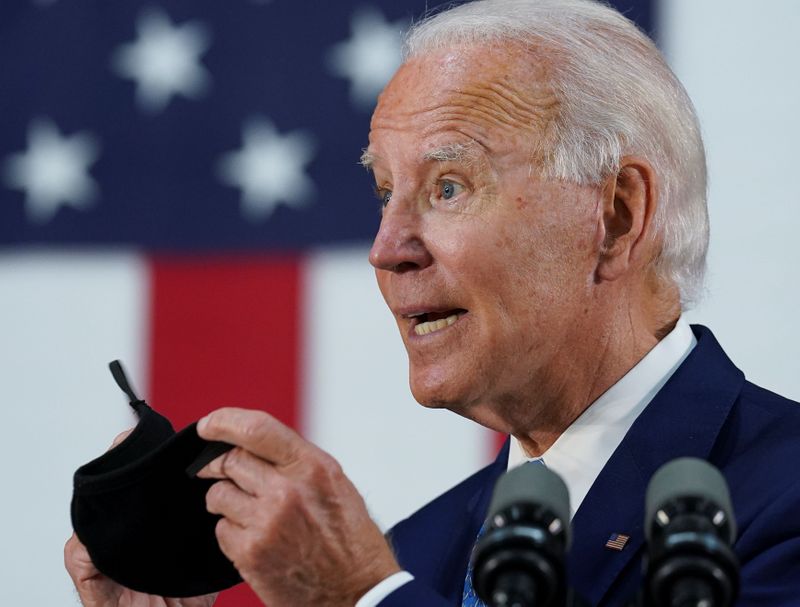 &copy; Reuters. Democratic U.S. presidential candidate Biden holds campaign event in Wilmington, Delaware