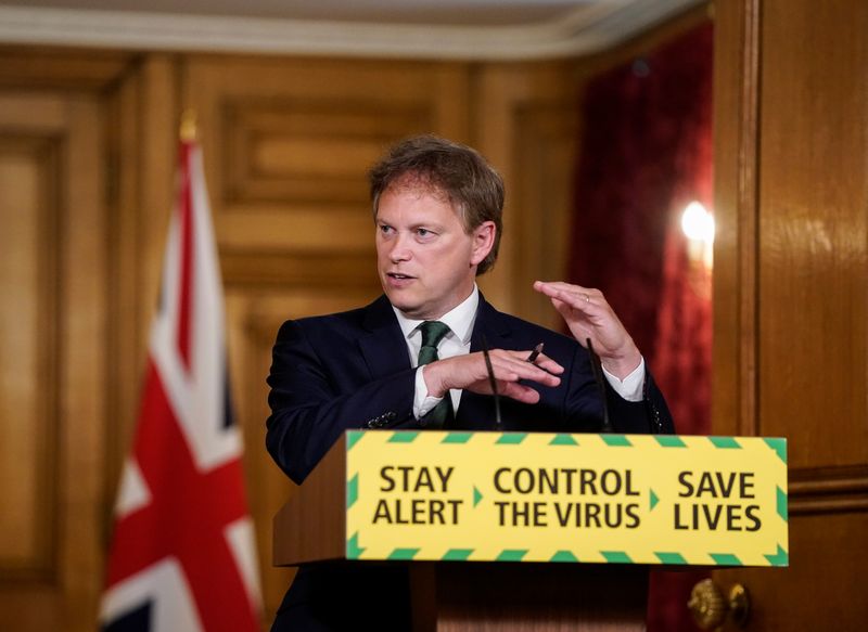 &copy; Reuters. UK government daily briefing on coronavirus updates
