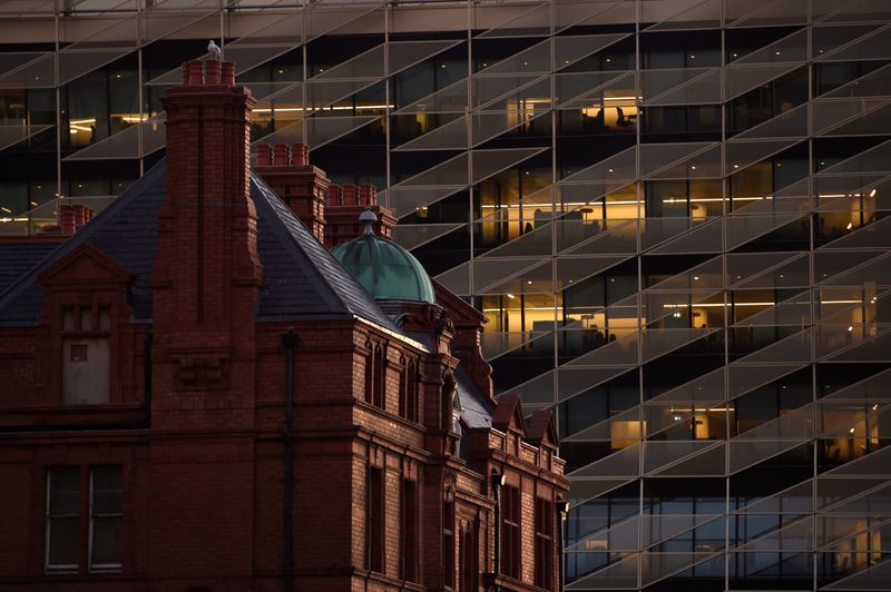 &copy; Reuters. FILE PHOTO: Offices in the Central Bank of Ireland are seen in the financial district in Dublin