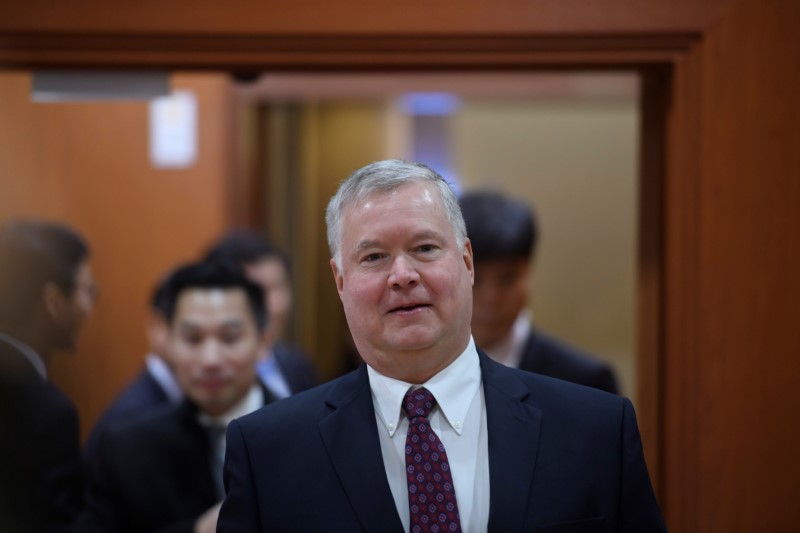 &copy; Reuters. FILE PHOTO: U.S. special representative for North Korea Stephen Biegun in Seoul