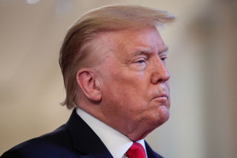 &copy; Reuters. FILE PHOTO:  U.S. President Trump hosts Spirit of America Showcase event at the White House in Washington