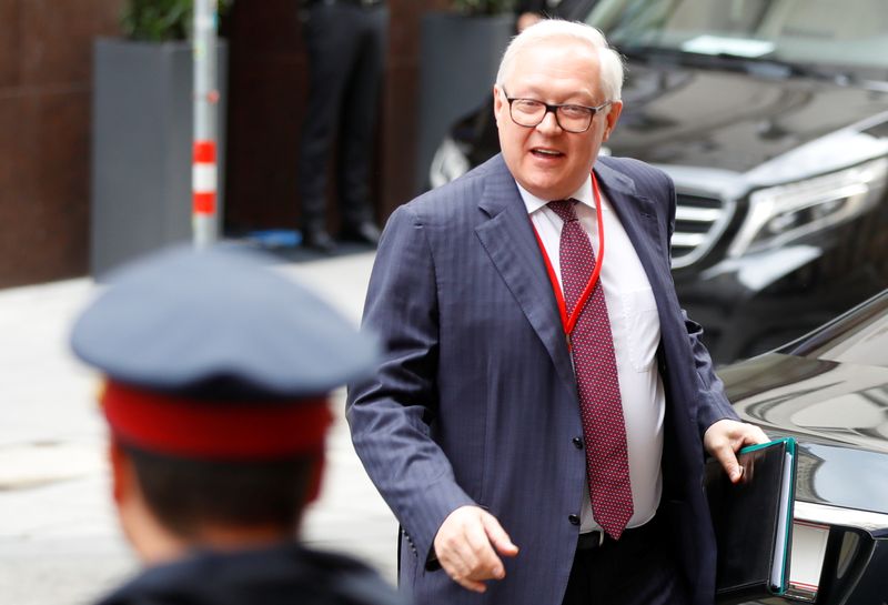 &copy; Reuters. Russian deputy Foreign Minister Sergei Ryabkov meets with U.S. special envoy Marshall Billingslea in Vienna