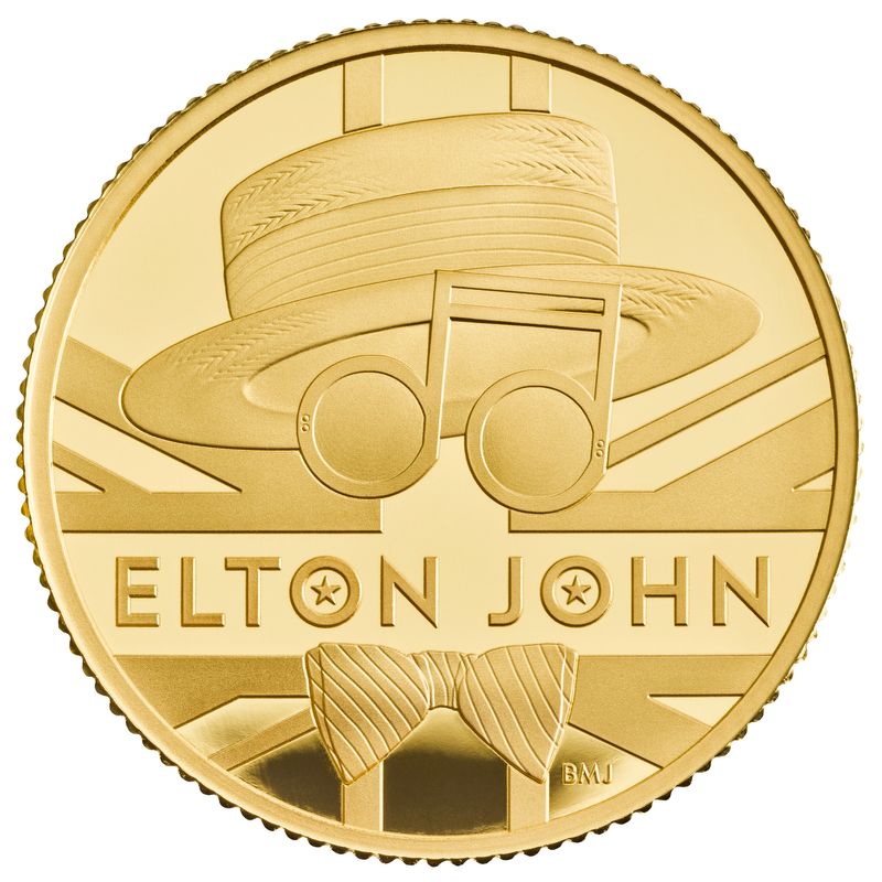 &copy; Reuters. 英歌手エルトン・ジョンが記念硬貨に、ミュージシャンで2人目