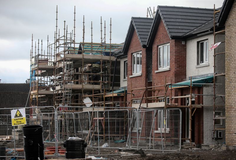 &copy; Reuters. FILE PHOTO: A new housing development in Straffan, County Kildare