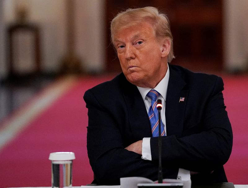 &copy; Reuters. U.S. President Trump hosts coronavirus response event on reopening schools at the White House in Washington