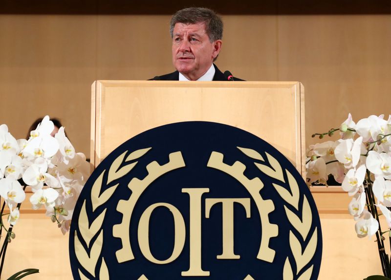 &copy; Reuters. Diretor-geral da OIT, Guy Ryder, durante conferência da entidade em Genebra