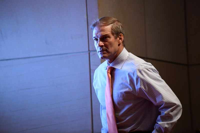 &copy; Reuters. Rep. Jim Jordan, R-Ohio, attends a U.S.House Judiciary Committee, in Washington