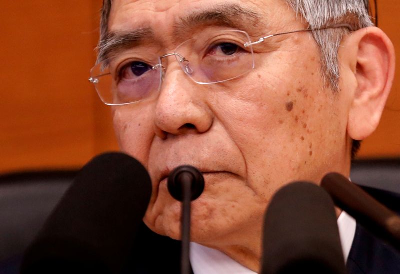 &copy; Reuters. FILE PHOTO: Bank of Japan Governor Haruhiko Kuroda attends a news conference in Tokyo in January 2020