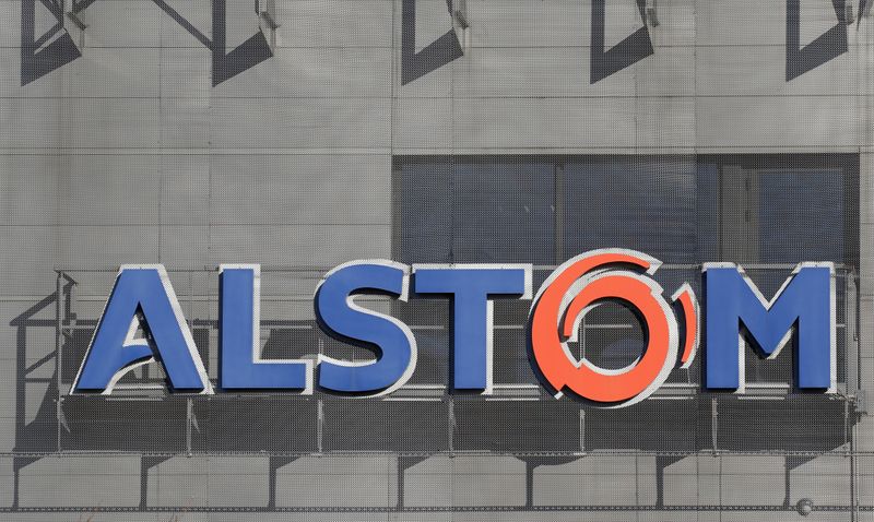 &copy; Reuters. FILE PHOTO: A logo of Alstom is seen at the Alstom&apos;s plant in Semeac near Tarbes