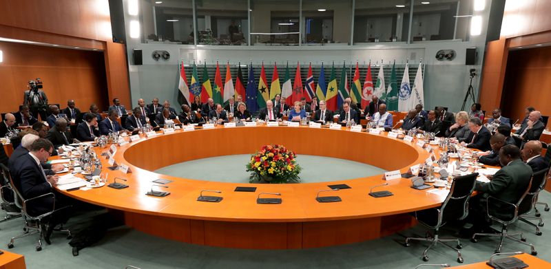 &copy; Reuters. Panoramica di un incontro del G20 tenuto a Berlino il 19 novembre 2019