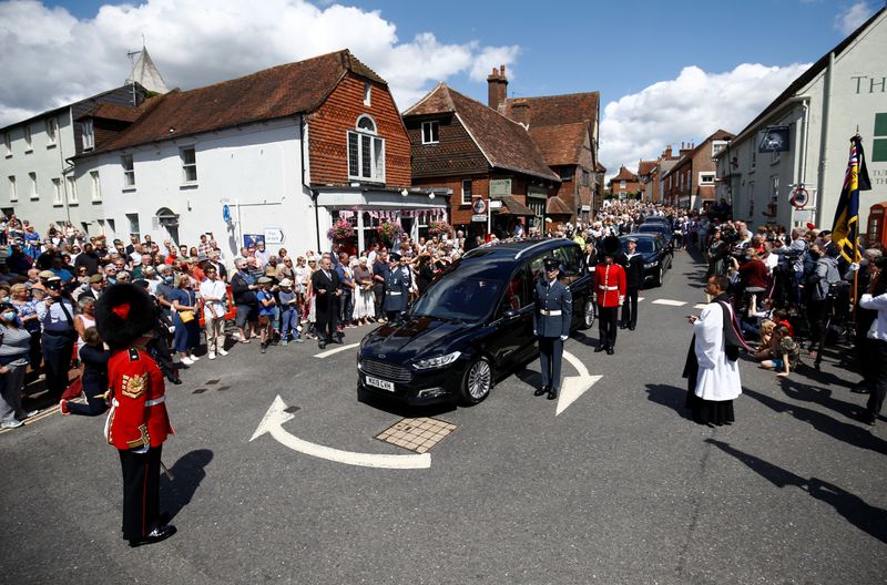 &copy; Reuters. The funeral procession of Vera Lynn in Ditchling