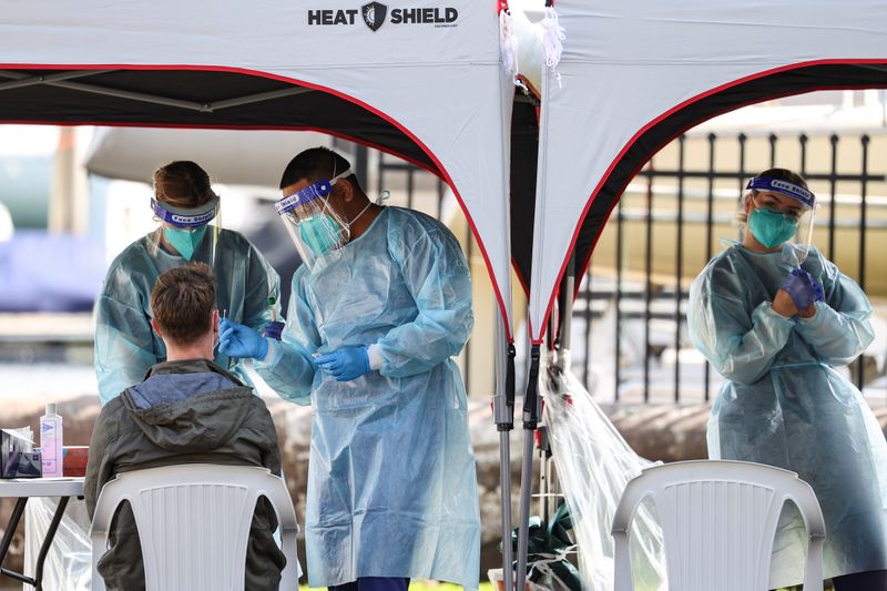 &copy; Reuters. Outbreak of the coronavirus disease (COVID-19) in Sydney, Australia