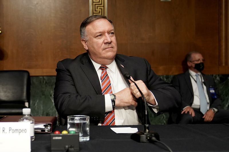 &copy; Reuters. FOTO DE ARCHIVO: El secretario de Estado estadounidense, Mike Pompeo, en Washington D.C.