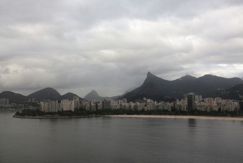 &copy; Reuters. Rio de Janeiro&apos;s skyline is pictured ahead of the 2016 Rio Olympics