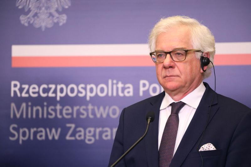 &copy; Reuters. Polish Foreign Minister Czaputowicz attends a news conference in Warsaw