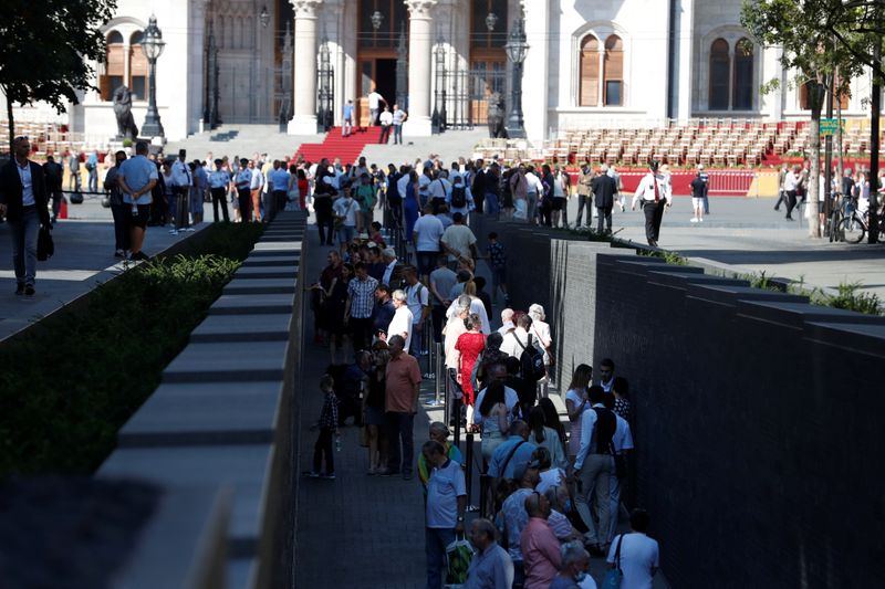 &copy; Reuters. Unveiling ceremony of the &apos;Memorial of National Unity&apos; in Budapest