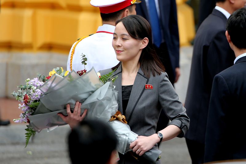 © Reuters. 金正恩氏の妹、事実上のナンバー2に　一部権限委譲＝韓国議員