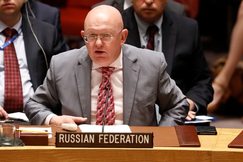 © Reuters. روسيا ترفض خطة واشنطن إعادة فرض عقوبات الأمم المتحدة على إيران