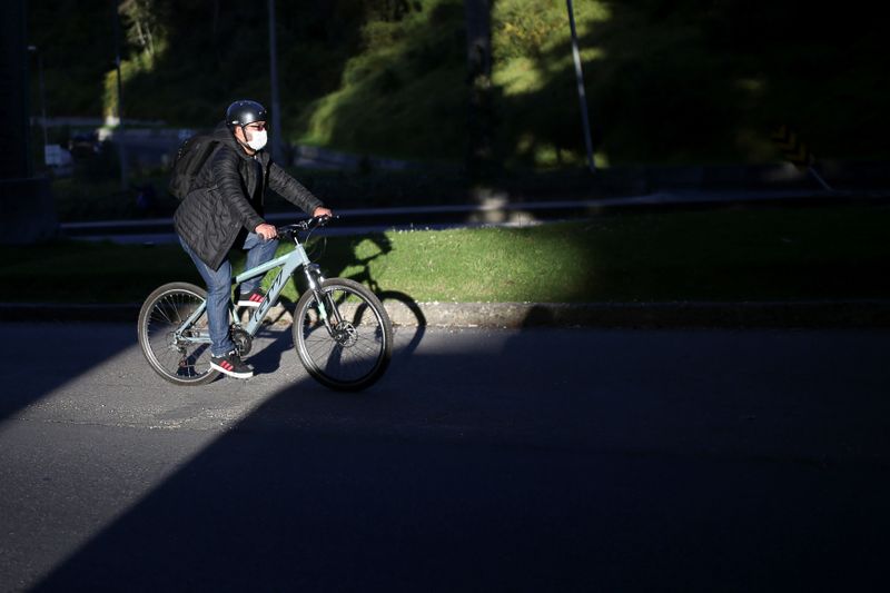 &copy; Reuters. FILE PHOTO: Outbreak of the coronavirus disease (COVID-19), in Bogota