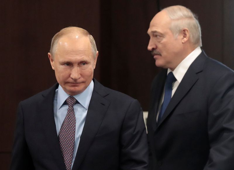 &copy; Reuters. Belarus President Alexander Lukashenko visits Russia