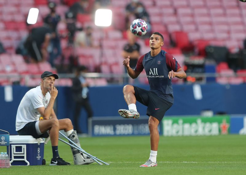 &copy; Reuters. Champions League - Paris St Germain Training
