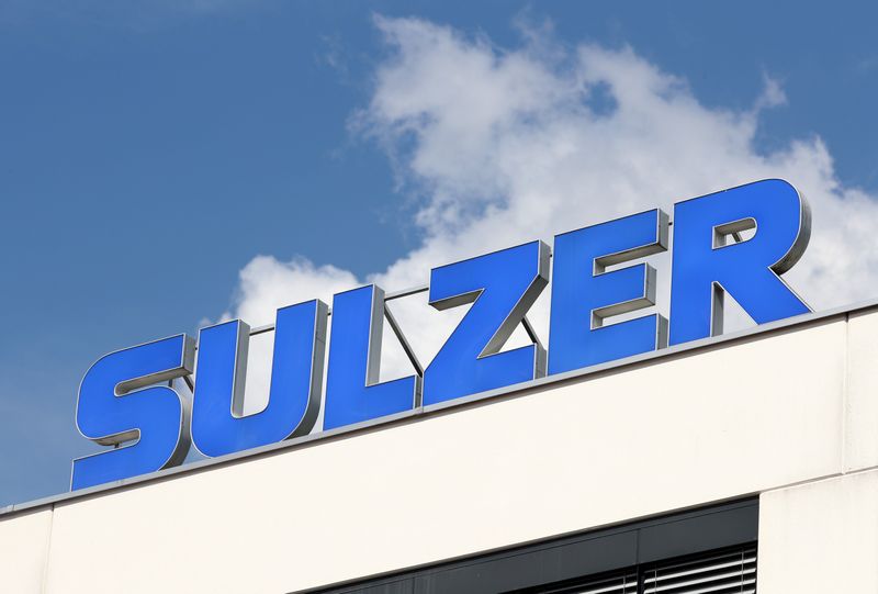 &copy; Reuters. The logo is seen at the plant of Sulzer Mixpac AG of Swiss engineering group Sulzer AG in Haag