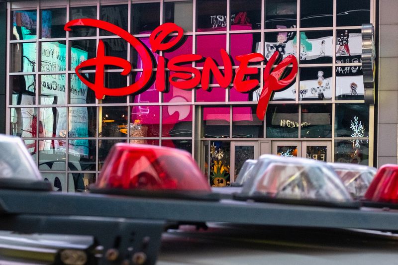 &copy; Reuters. The logo of the Times Square Disney store is seen in Times Square, New York City,