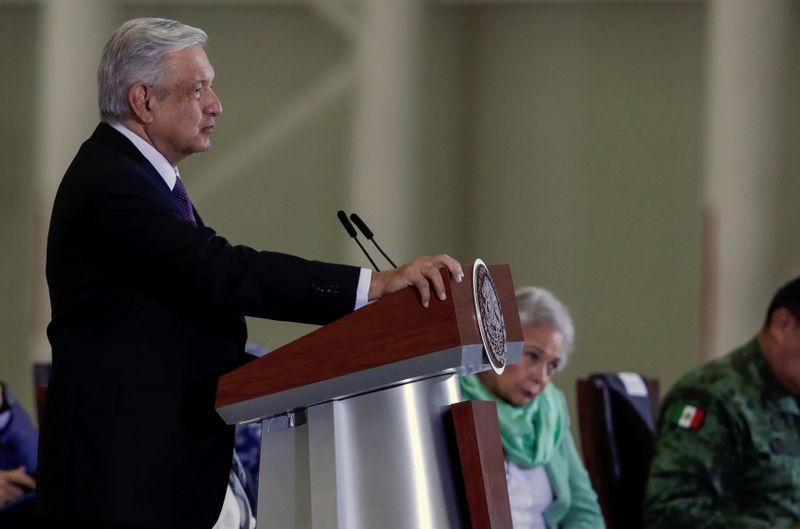 &copy; Reuters. Mexico&apos;s President Lopez Obrador holds a news conference in Mexico City