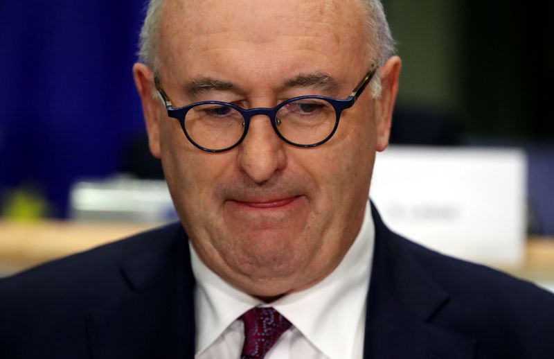 &copy; Reuters. FILE PHOTO: European Trade Commissioner-designate Phil Hogan attends his hearing before the European Parliament in Brussels