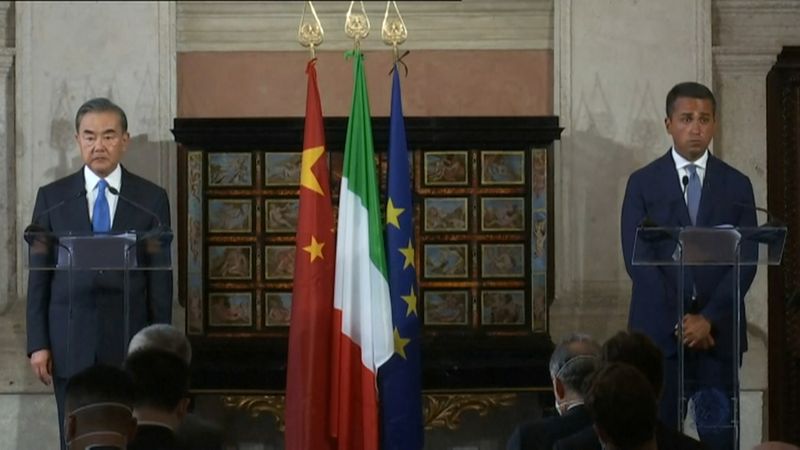 &copy; Reuters. 中国・イタリア外相が会談、より緊密な関係構築を確認