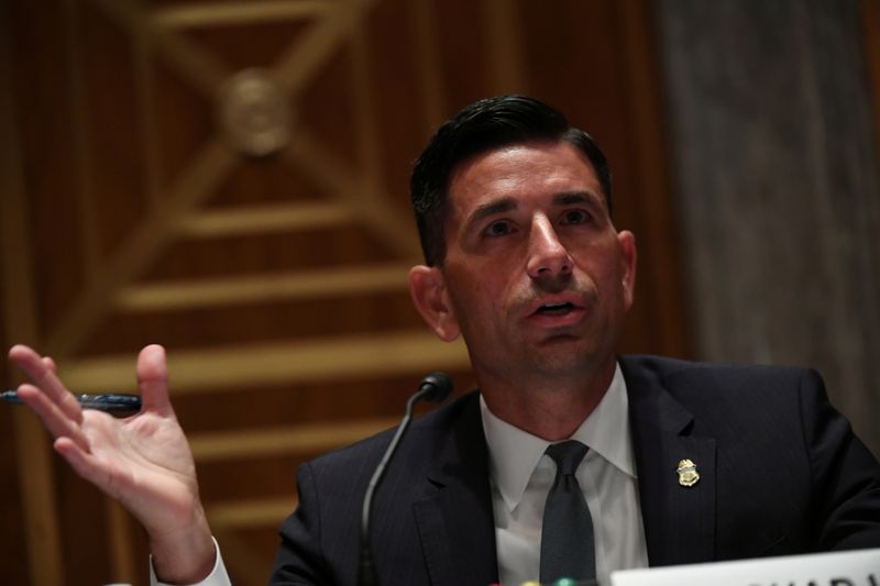 © Reuters. FILE PHOTO: U.S. Senate Homeland Security and Governmental Affairs conducts oversight hearing on 'DHS Personnel Deployments to Recent Protests'