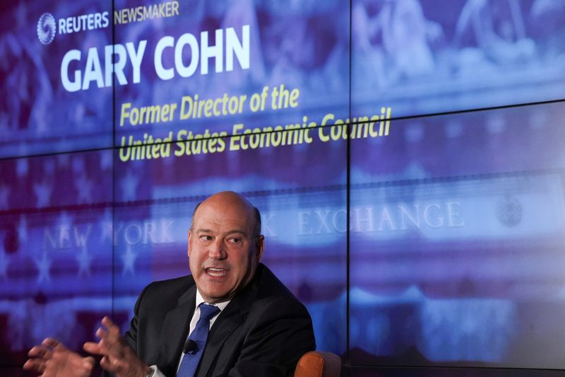 &copy; Reuters. Former Director of the U.S. National Economic Council Gary Cohn speaks at a Reuters Newsmaker event in New York City