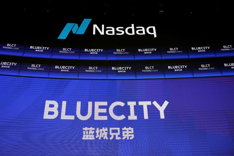 &copy; Reuters. FILE PHOTO: BlueCity Holdings Ltd debut on Nasdaq