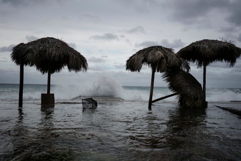 &copy; Reuters. Tropical Storm Laura in Cuba